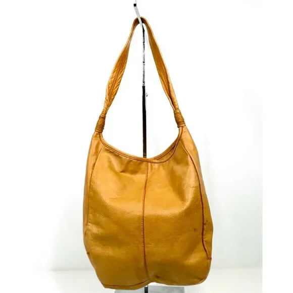 Margot Hobo Shoulder Bag Leather Large Tan - Picture 4 of 6